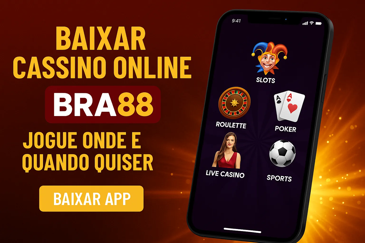 Baixar o BRA88 Cassino App